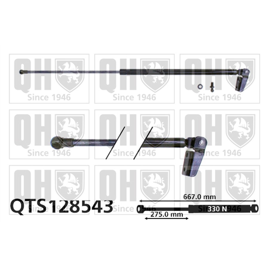Vérin De Coffre Quinton Hazell Qts128543