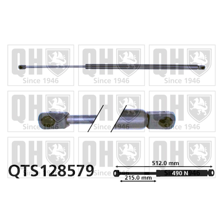 Vérin De Coffre Quinton Hazell Qts128579