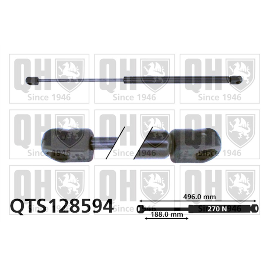 Vérin De Coffre Quinton Hazell Qts128594