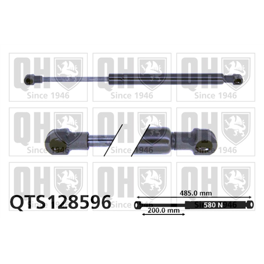 Vérin De Coffre Quinton Hazell Qts128596