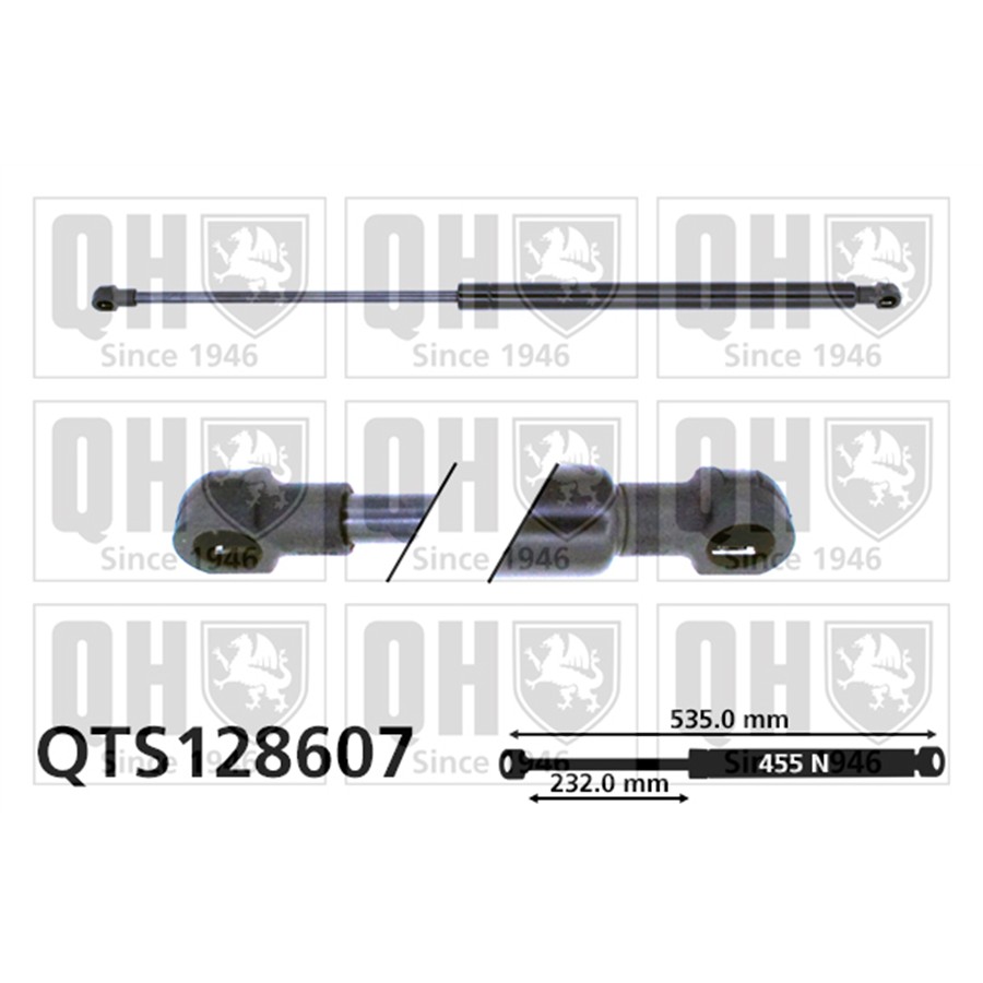 Vérin De Coffre Quinton Hazell Qts128607