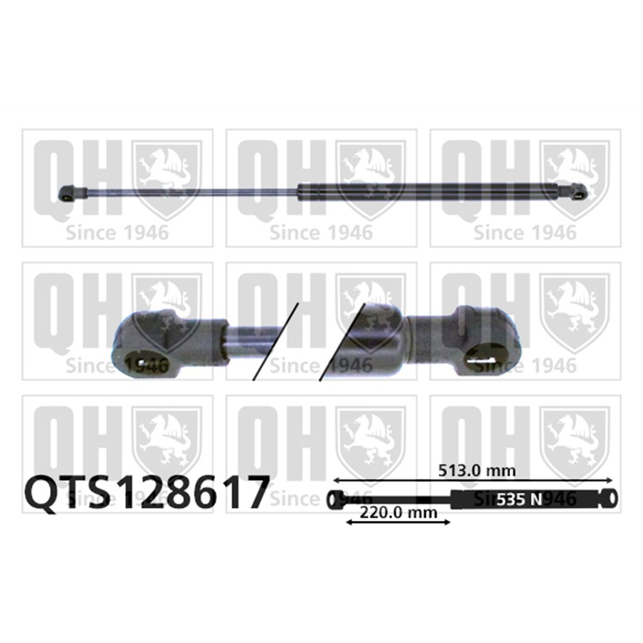 Vérin De Coffre Quinton Hazell Qts128617
