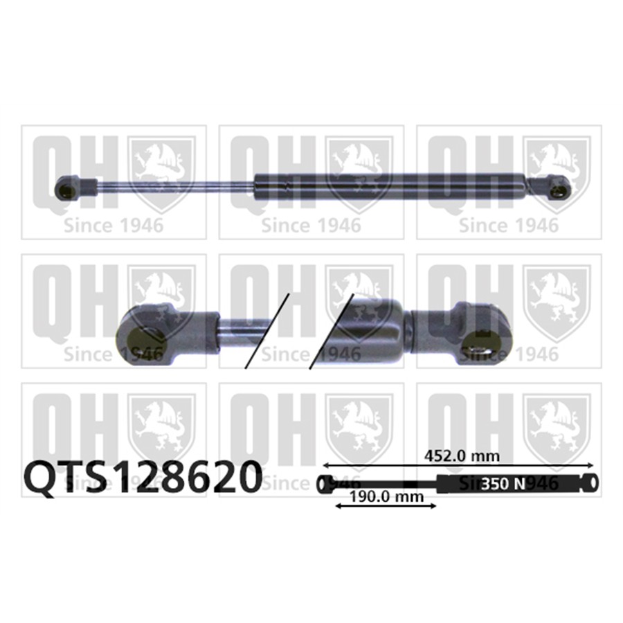 Vérin De Capot Quinton Hazell Qts128620