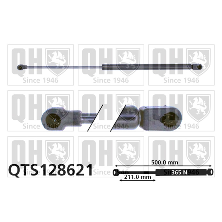 Vérin De Capot Quinton Hazell Qts128621