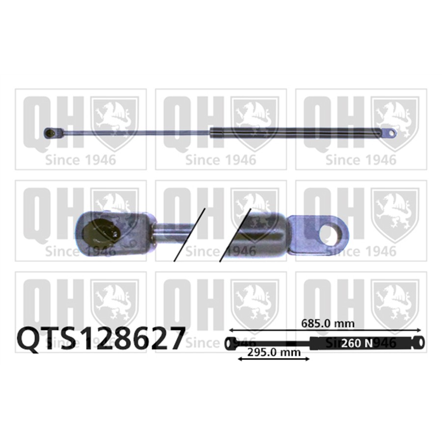 Vérin De Capot Quinton Hazell Qts128627