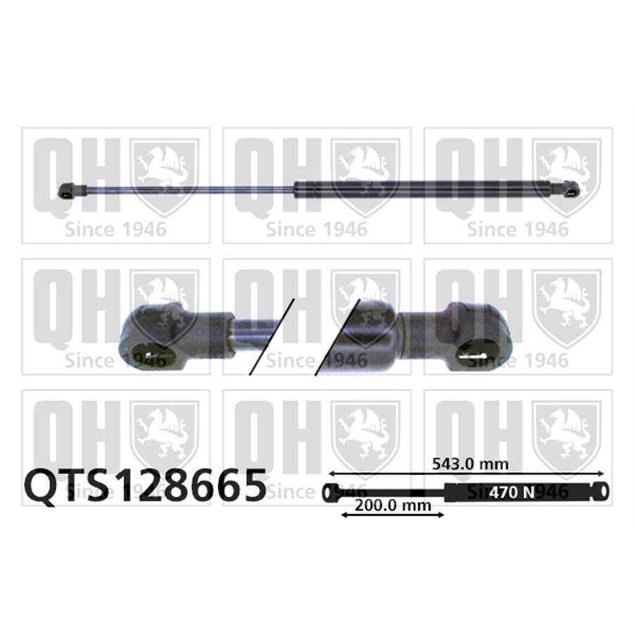Vérin De Coffre Quinton Hazell Qts128665