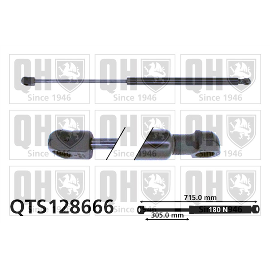 Vérin De Capot Quinton Hazell Qts128666