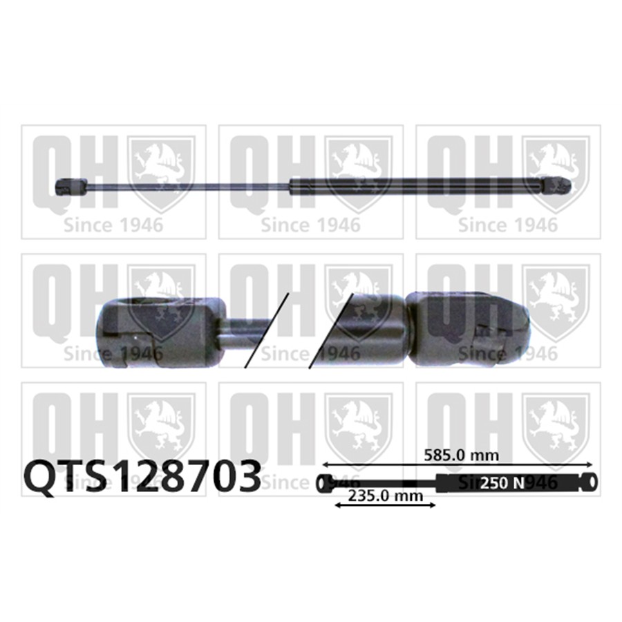 Vérin De Capot Quinton Hazell Qts128703