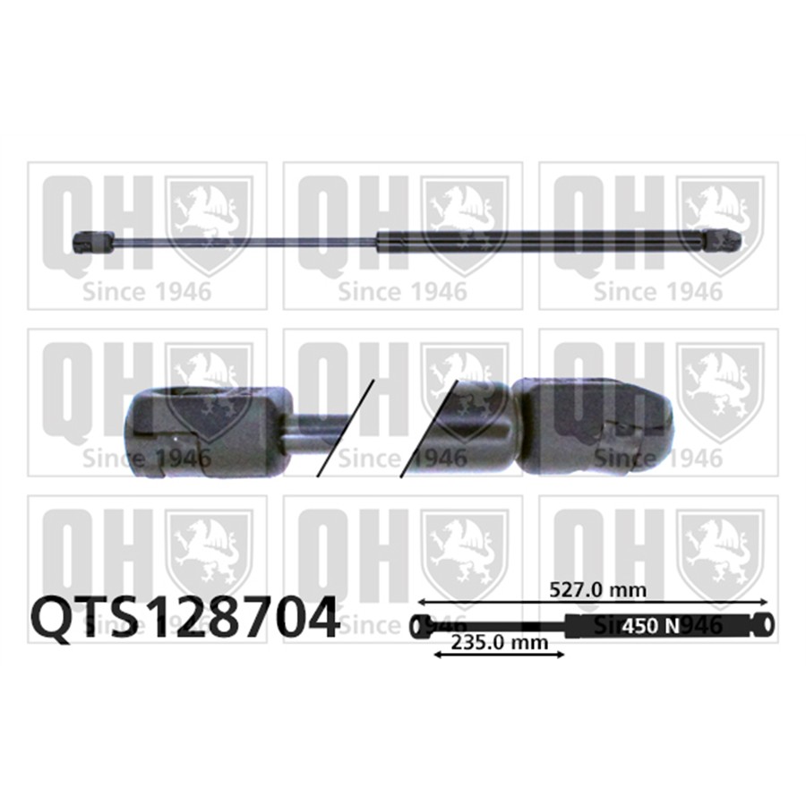 Vérin De Coffre Quinton Hazell Qts128704