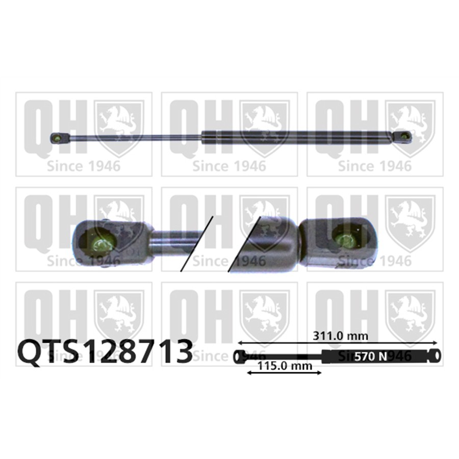 Vérin De Coffre Quinton Hazell Qts128713