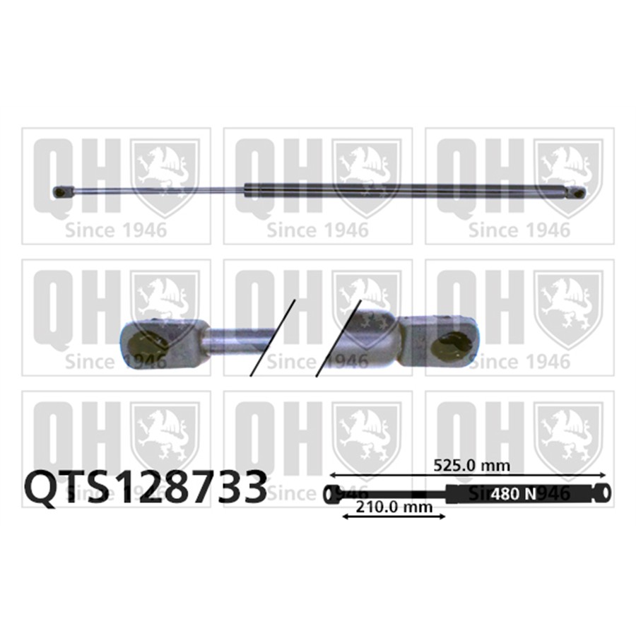 Vérin De Capot Quinton Hazell Qts128733
