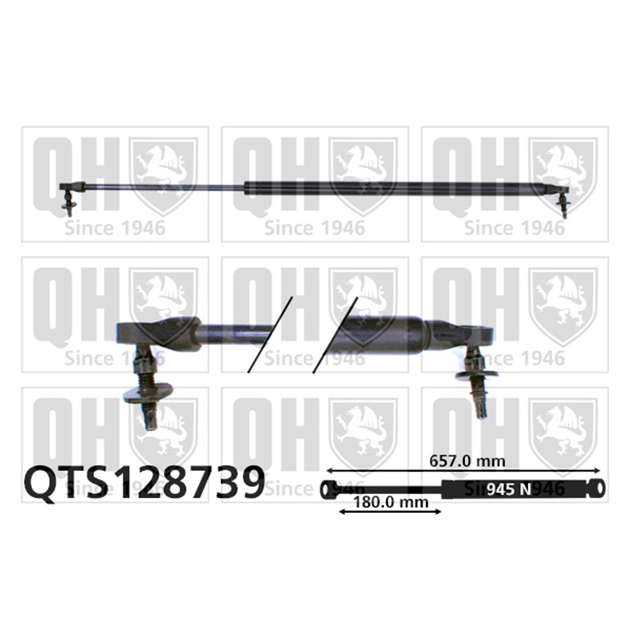Vérin De Coffre Quinton Hazell Qts128739
