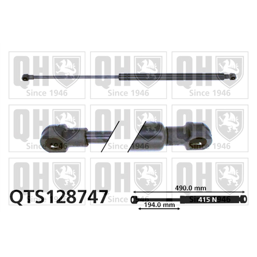 Vérin De Capot Quinton Hazell Qts128747