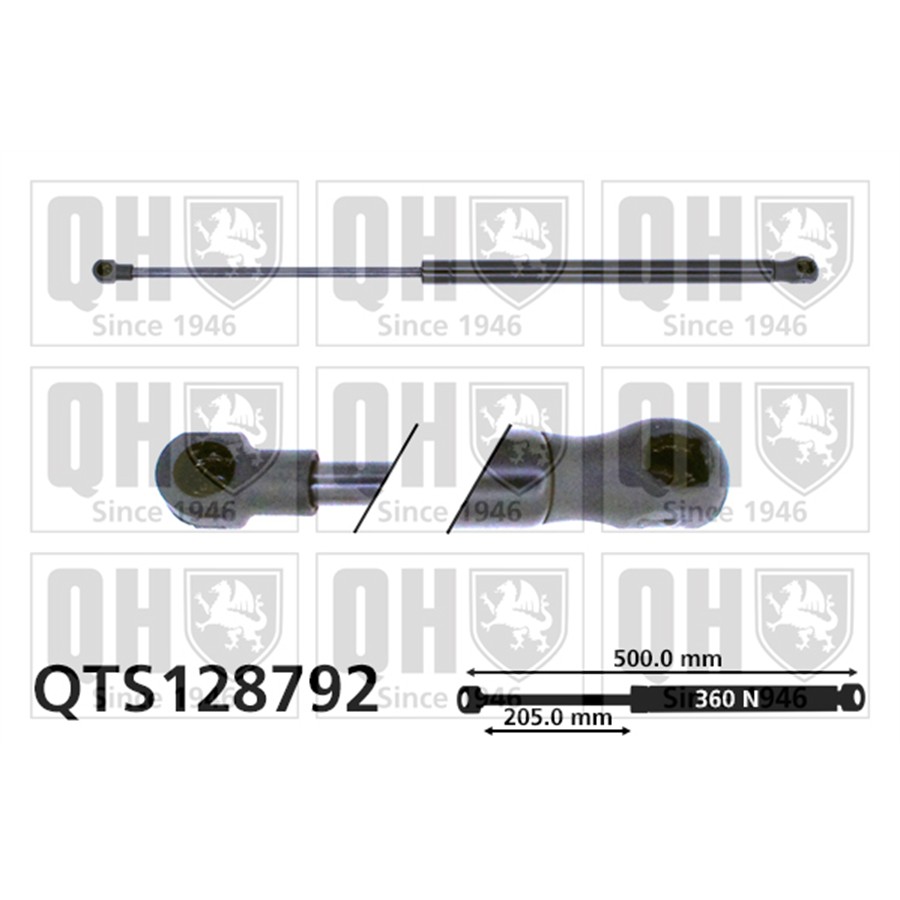 Vérin De Coffre Quinton Hazell Qts128792