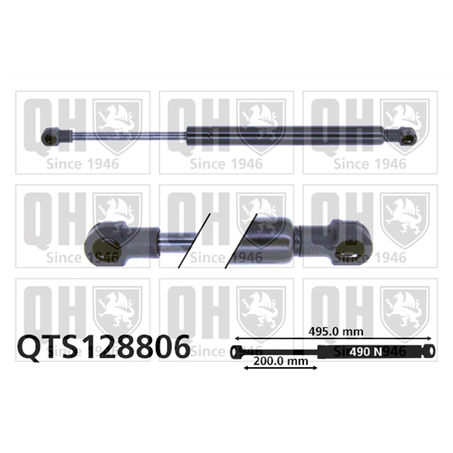 Vérin De Coffre Quinton Hazell Qts128806