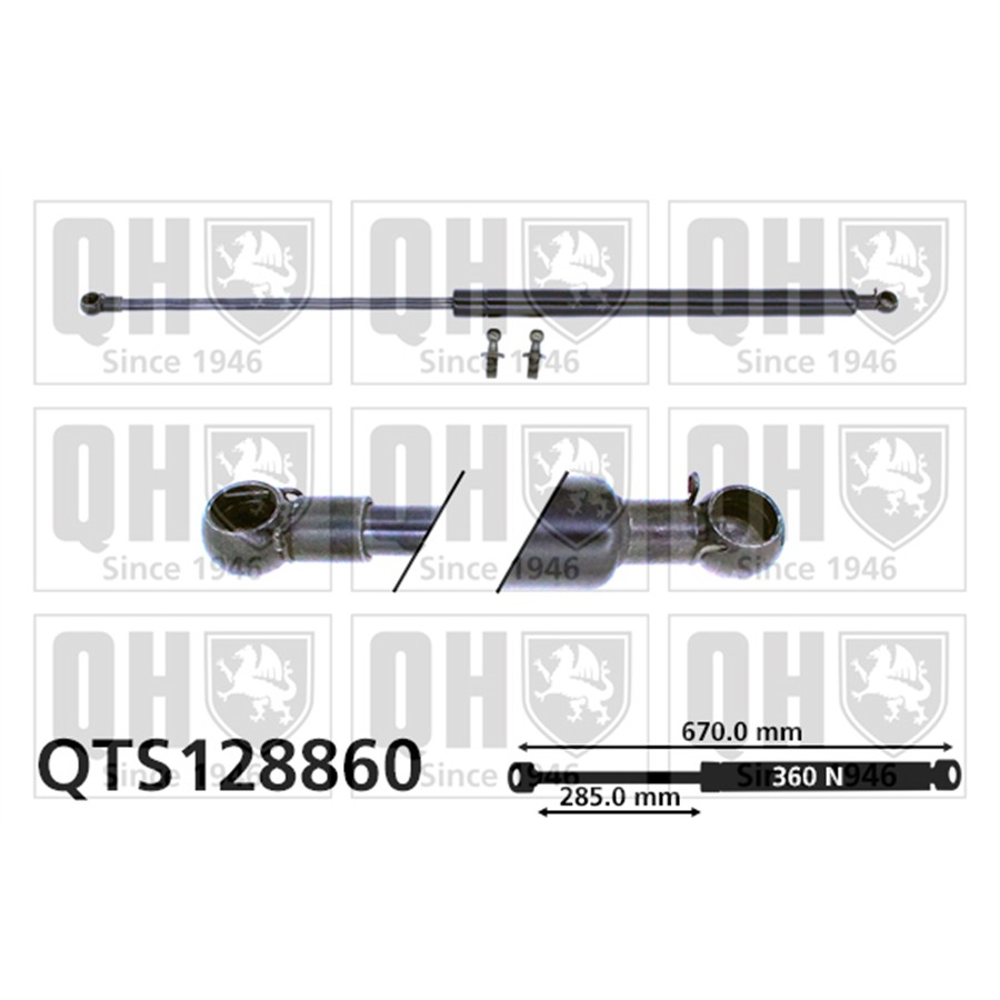 Vérin De Coffre Quinton Hazell Qts128860