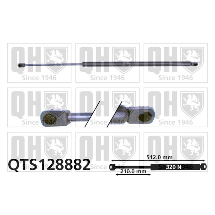 Vérin De Capot Quinton Hazell Qts128882