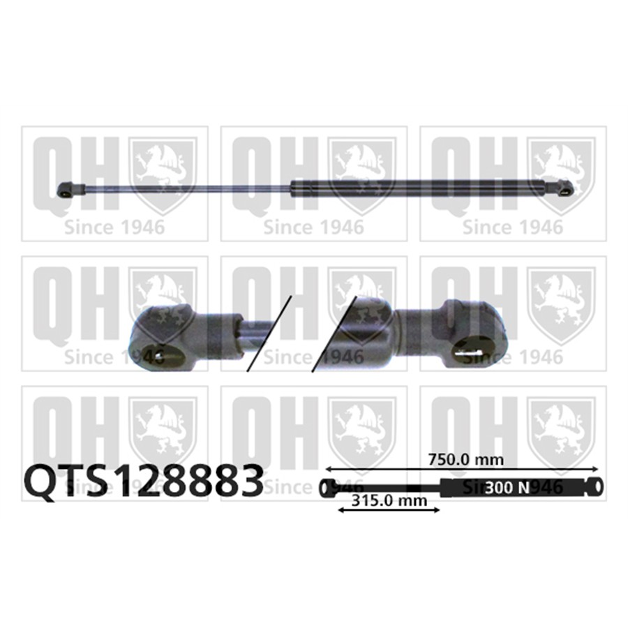 Vérin De Capot Quinton Hazell Qts128883