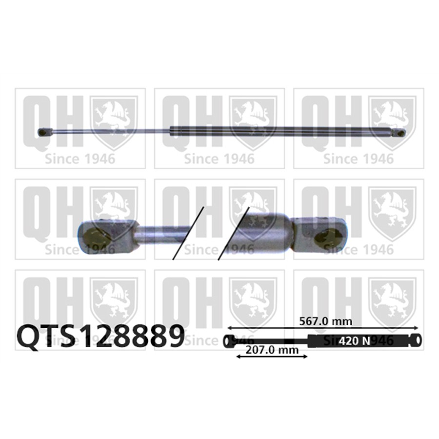 Vérin De Coffre Quinton Hazell Qts128889