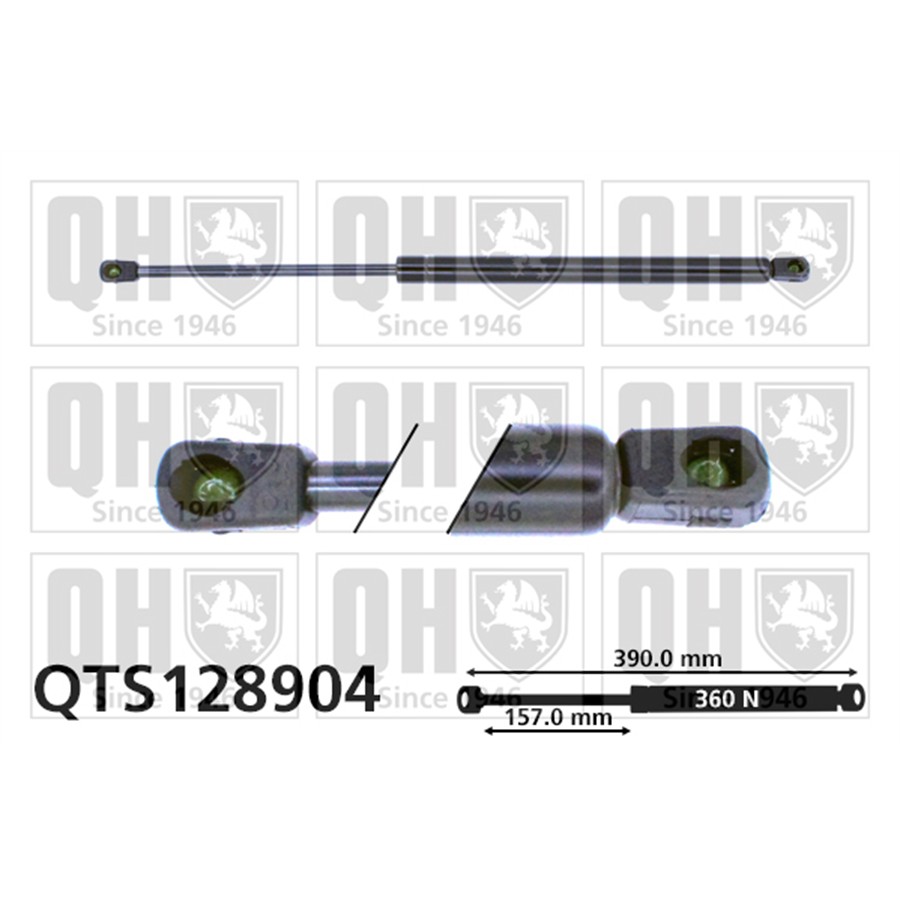 Vérin De Capot Quinton Hazell Qts128904