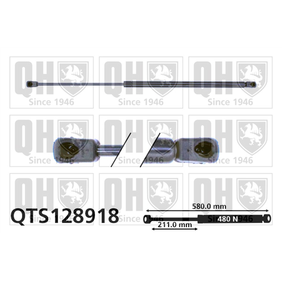 Vérin De Coffre Quinton Hazell Qts128918
