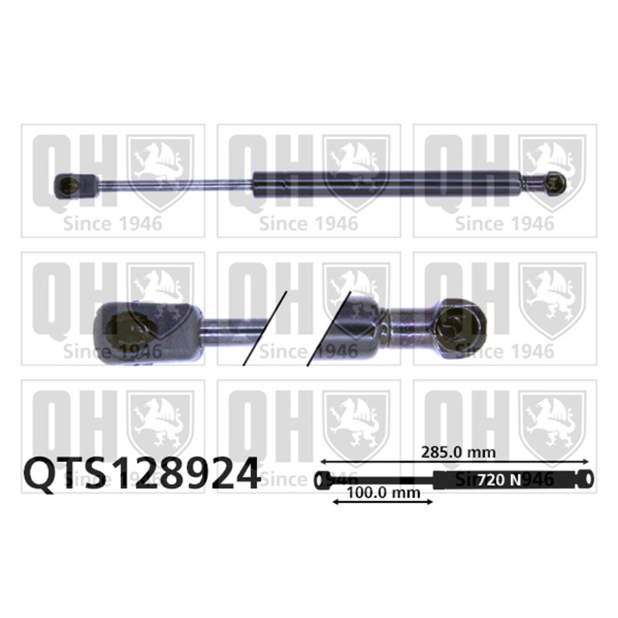 Vérin De Capot Quinton Hazell Qts128924