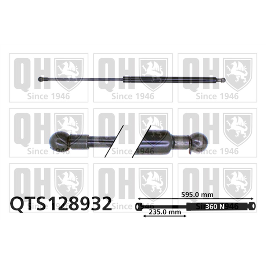 Vérin De Coffre Quinton Hazell Qts128932