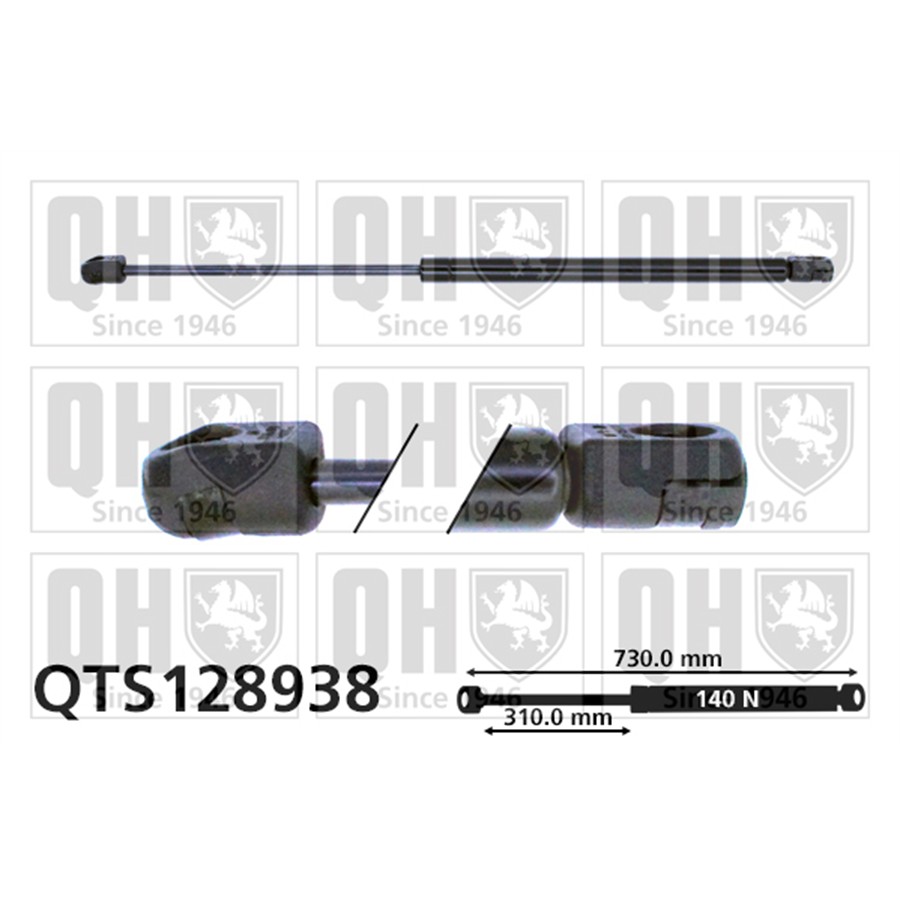 Vérin De Capot Quinton Hazell Qts128938