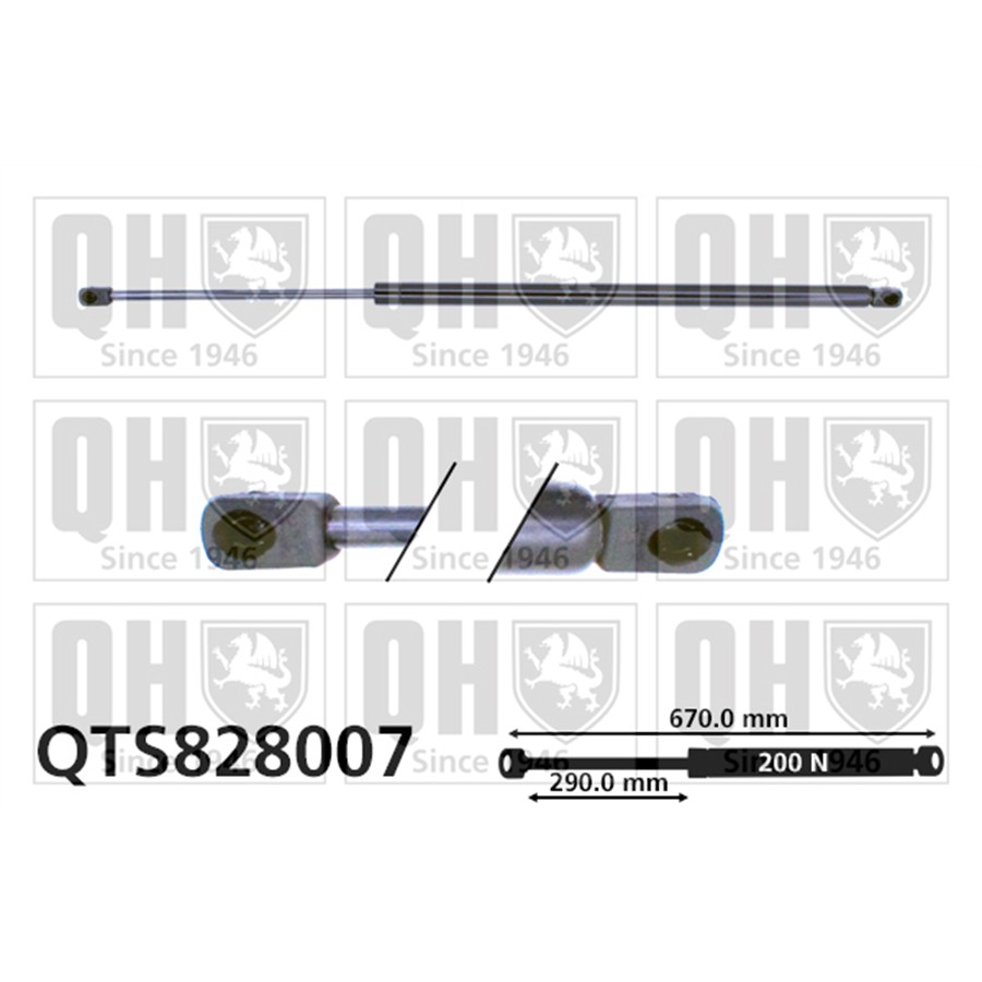 Vérin De Capot Quinton Hazell Qts828007