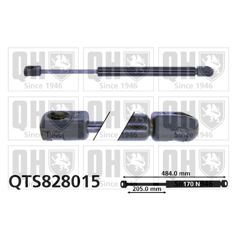 Vérin De Capot Quinton Hazell Qts828015
