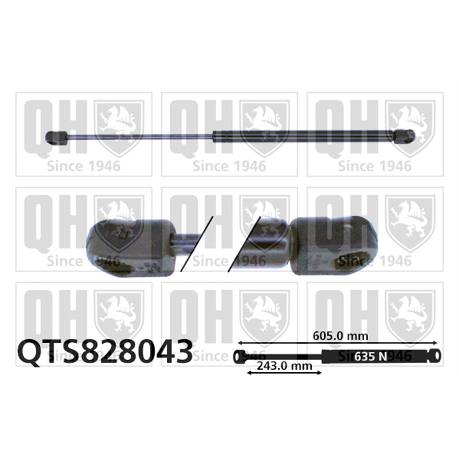 Vérin De Coffre Quinton Hazell Qts828043