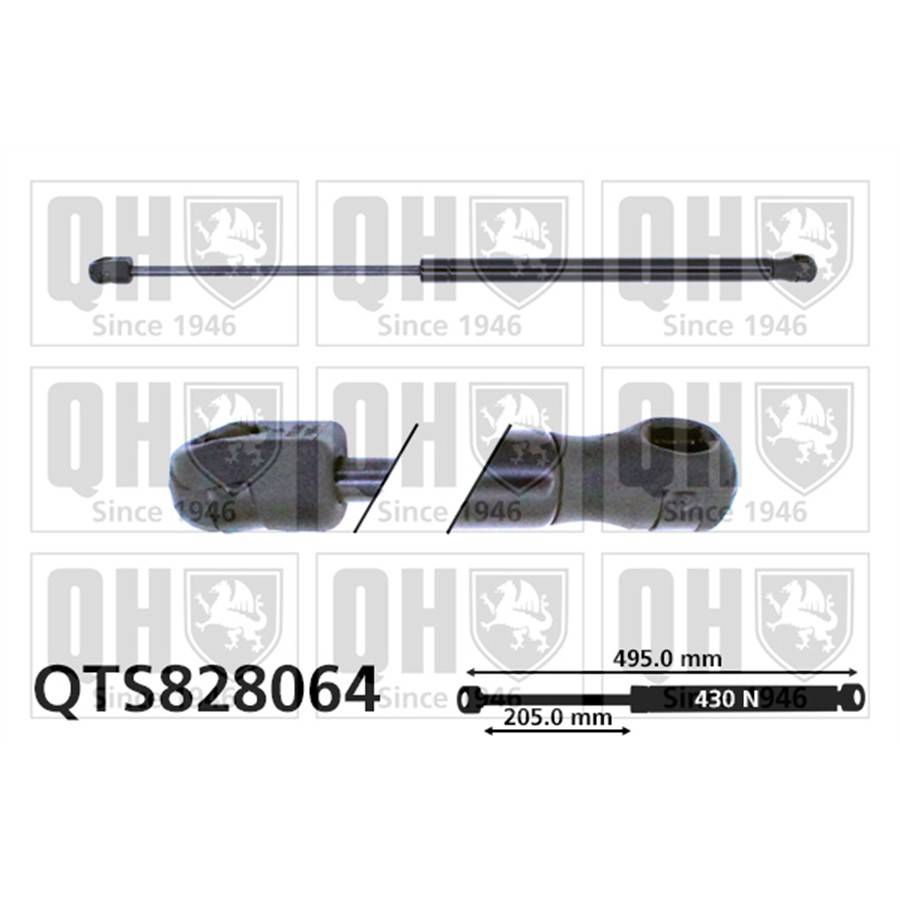 Vérin De Coffre Quinton Hazell Qts828064