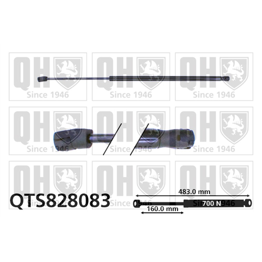 Vérin De Coffre Quinton Hazell Qts828083