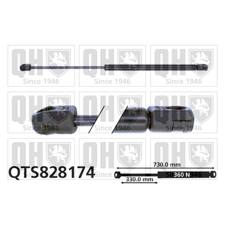 Vérin De Capot Quinton Hazell Qts828174