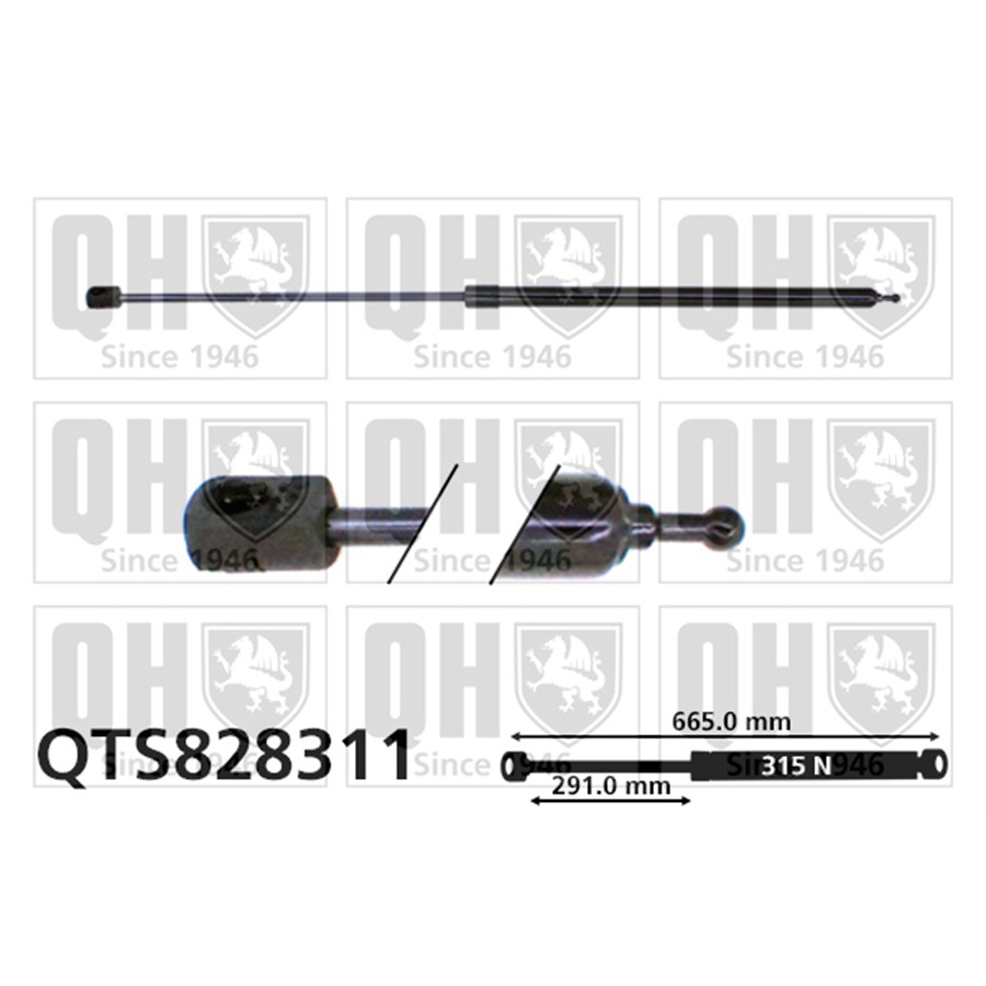 Vérin De Capot Quinton Hazell Qts828311