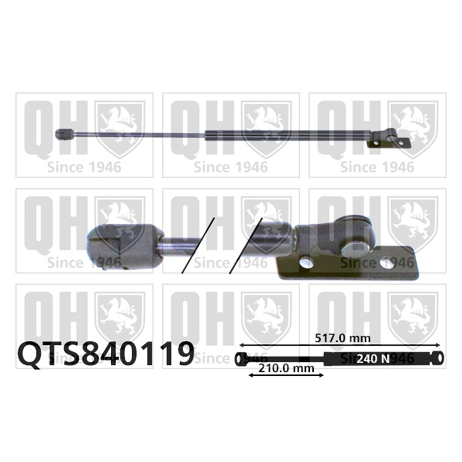 Vérin De Capot Quinton Hazell Qts840119