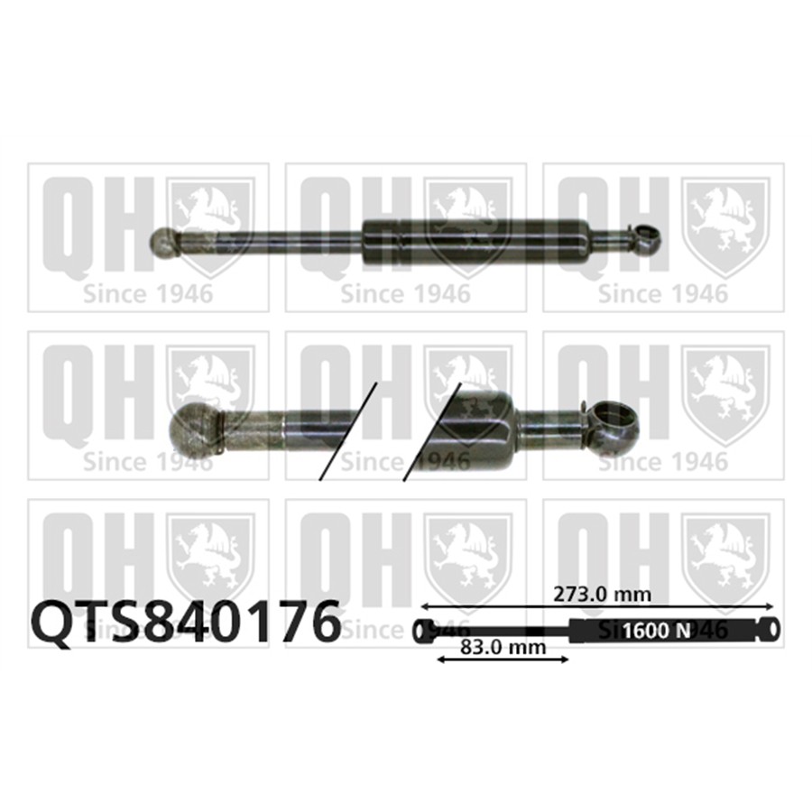 Vérin De Coffre Quinton Hazell Qts840176