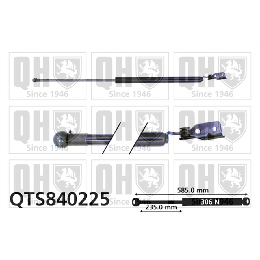 Vérin De Coffre Quinton Hazell Qts840225