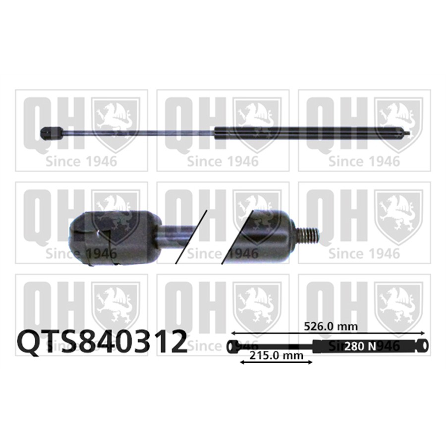 Vérin De Capot Quinton Hazell Qts840312
