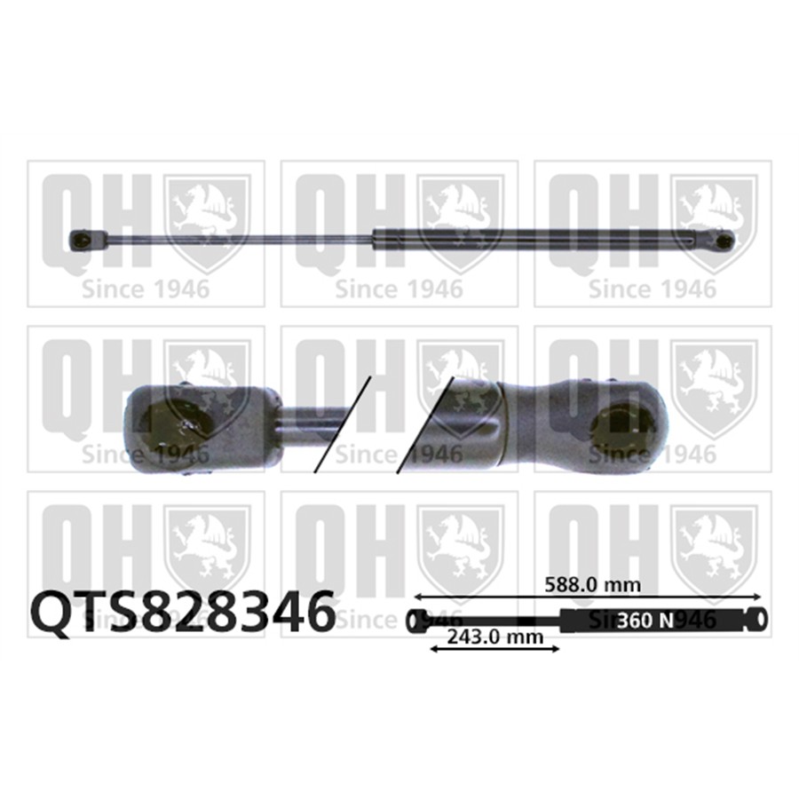Vérin De Capot Quinton Hazell Qts828346