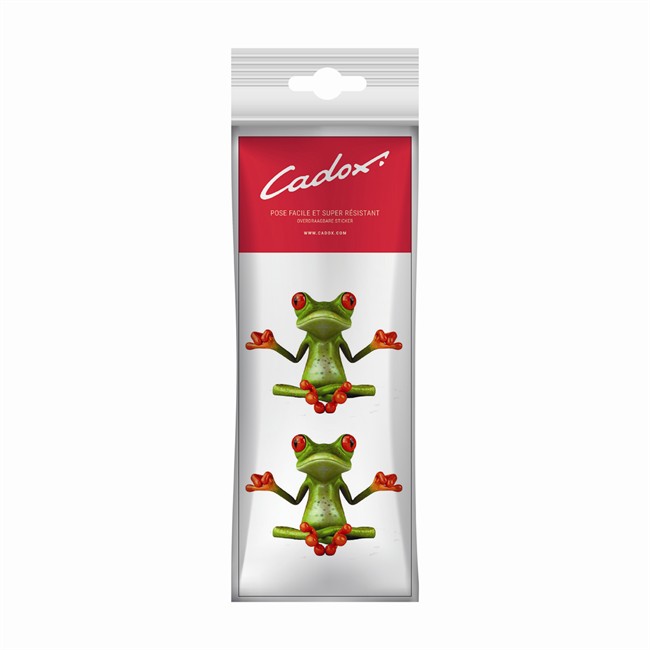 2 Stickers Autocollants Transférables Cadox Grenouille