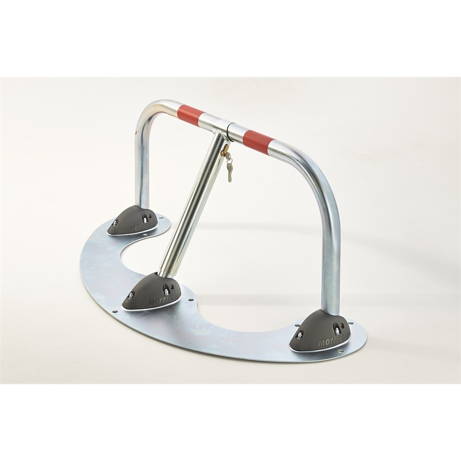 Barrière De Parking Rabattable En Acier Ø 4.5 Cm Spécial Macadam Mottez