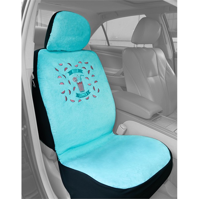 1 Housse Universelle Siege Avant Voiture Summer Eponge Bleue Norauto Fr