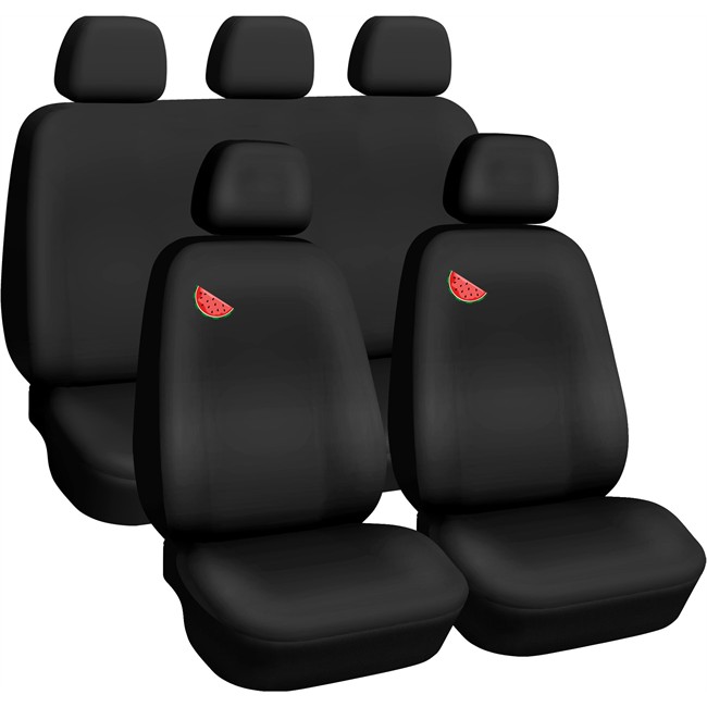 Jeu Complet De Housses Universelles Summer Pastèque Noires Et Vertes