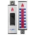 Briquet USB rechargeable argent ZIGOH