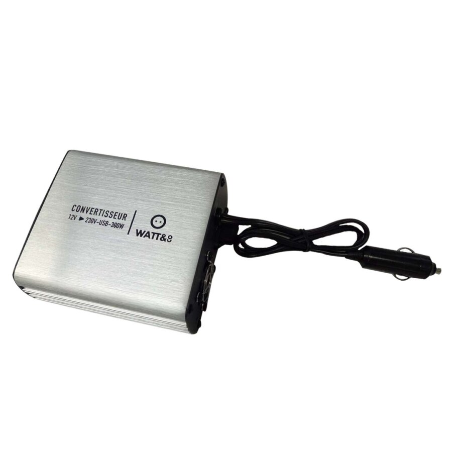Convertisseur 12v/230v 300w Avec Port Usb Wattandco