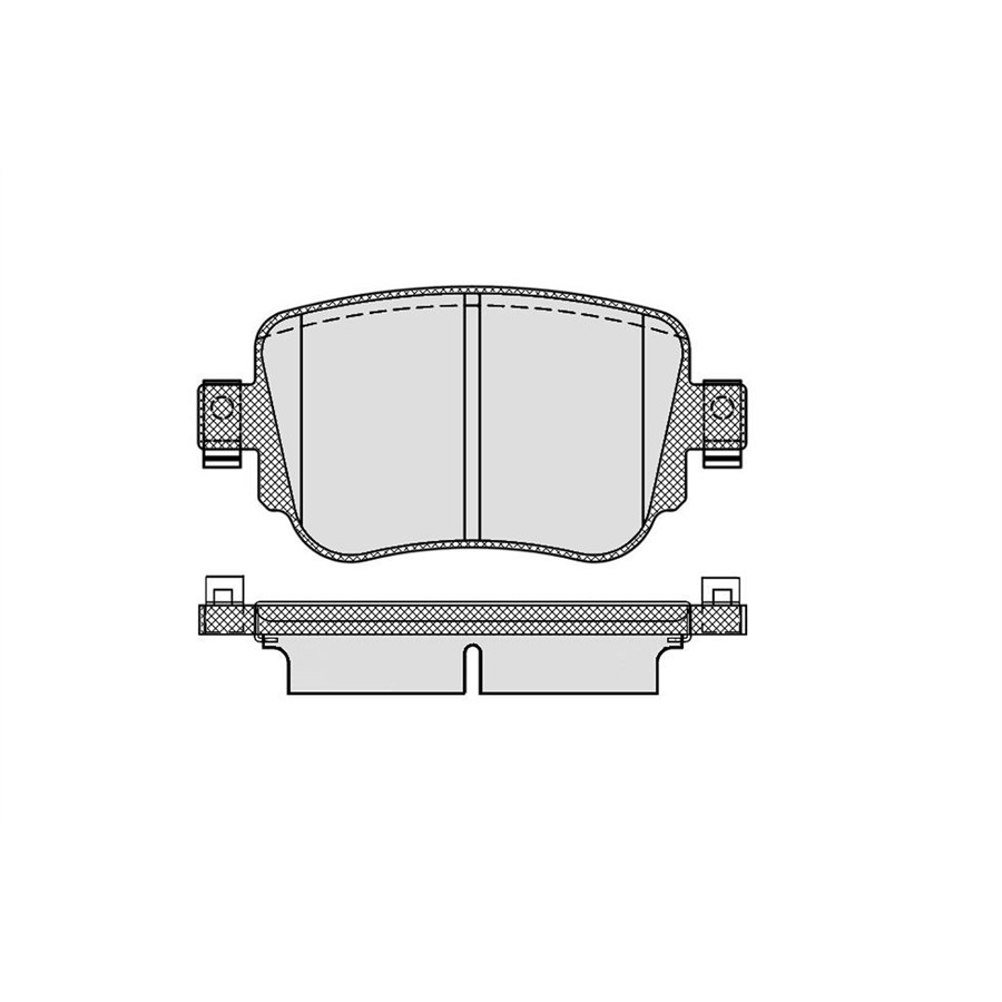 4 Plaquettes De Frein Norauto Nrp4485