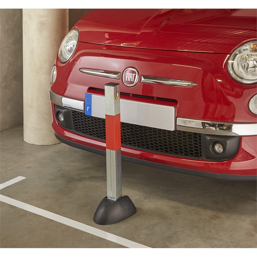 Poteau De Parking Rabattable En Acier Ø 5 Cm Mottez B321p