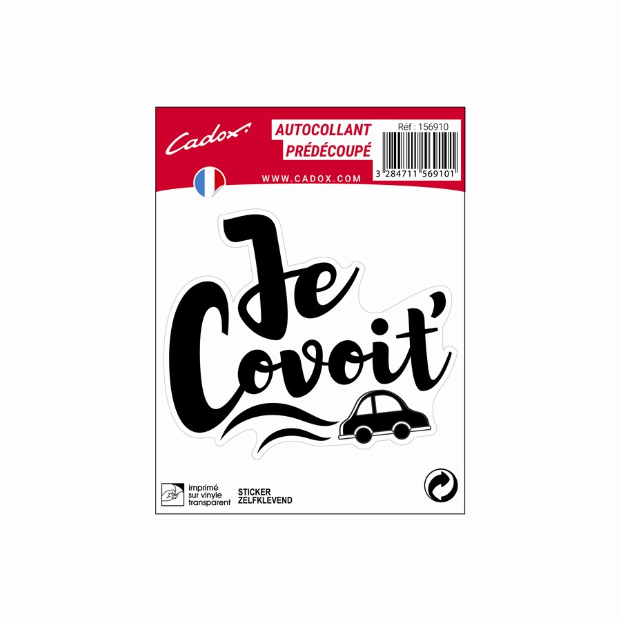1 Sticker Autocollant Cadox Bébé Je Covoiture