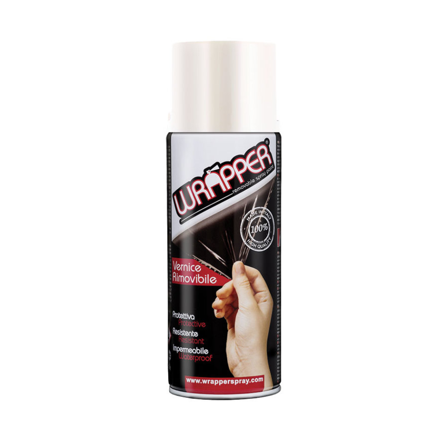 Bombe De Peinture Pelable Blanc Mat Pour Jantes Wrapper 400 Ml